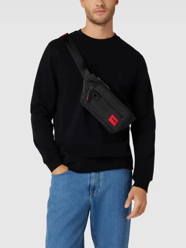 HUGO Bauchtasche Mit Label-Detail Modell ‘Ethon’ – Schwarz 1