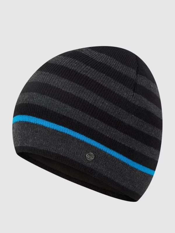 Müller Headwear Mütze Mit Streifenmuster – Schwarz 1