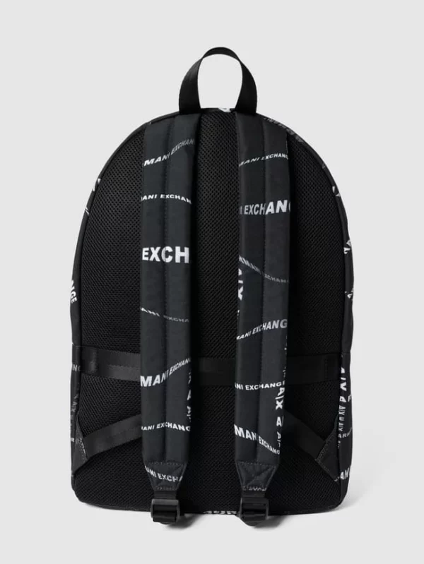 ARMANI EXCHANGE Rucksack Mit Allover-Muster Modell ‘AOP’ – Schwarz 5