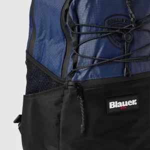 Blauer USA Rucksack Mit Label-Details Modell ‘LIGHT’ – Marineblau 11