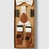 Prince Bowtie Fliege Mit Hosenträgern Im Set – Weiß 11
