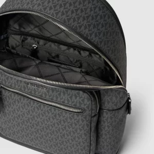 Michael Kors Rucksack Mit Allover-Logo – Schwarz 15