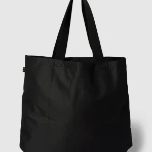 Alpha Industries Tote Bag Mit Label-Patch Modell ‘LABEL SHOPPING BAG’ – Schwarz 15