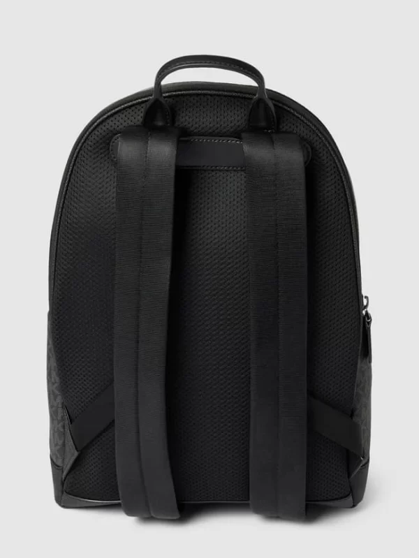 Michael Kors Rucksack Mit Allover-Logo – Schwarz 5