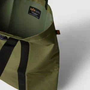 Alpha Industries Tote Bag Mit Label-Patch Modell ‘LABEL SHOPPING BAG’ – Olivgrün 15