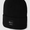 REVIEW Beanie Mit Label-Patch – Schwarz 8