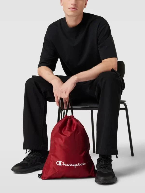 CHAMPION Rucksack Mit Label-Print Modell ‘Satchel’ – Dunkelrot 1