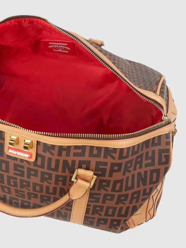 Sprayground Weekender Mit Logo-Muster – Mittelbraun 6