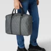 Guess Bowling Bag Mit Allover-Logo Modell ‘VEZZOLA SMART WORK BAG’ – Schwarz 19