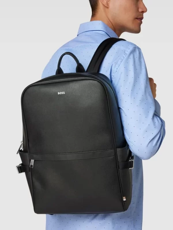 BOSS Rucksack Mit Label-Print – Schwarz 1