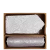 Prince Bowtie Krawatte Und Einstecktuch Im Set Mit Allover-Muster – Silber 11