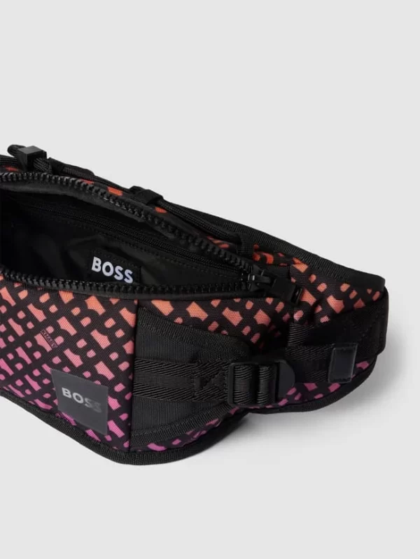 BOSS Bauchtasche Mit Allover-Logo Modell ‘Bumbag’ – BOSS X Khaby 2.0 – Dunkel Orange 6