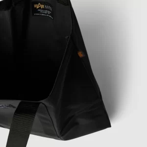 Alpha Industries Tote Bag Mit Label-Patch Modell ‘LABEL SHOPPING BAG’ – Schwarz 13