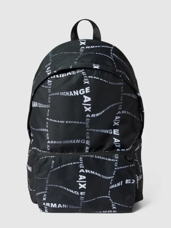 ARMANI EXCHANGE Rucksack Mit Allover-Muster Modell ‘AOP’ – Schwarz 3