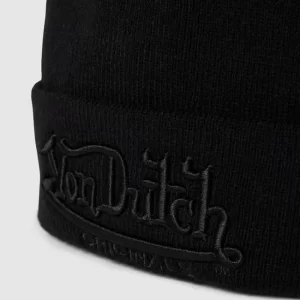 Von Dutch Beanie In Ripp-Optik Modell ‘BEANIE FLINT’ – Schwarz 6