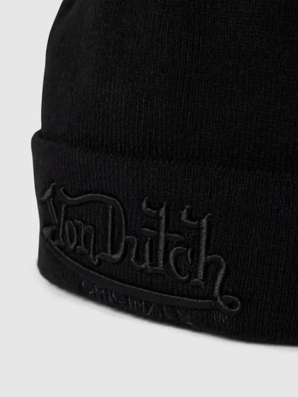 Von Dutch Beanie In Ripp-Optik Modell ‘BEANIE FLINT’ – Schwarz 3