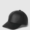 Flex Fit Basecap In Leder-Optik Modell ‘Alpha’ – Schwarz 10
