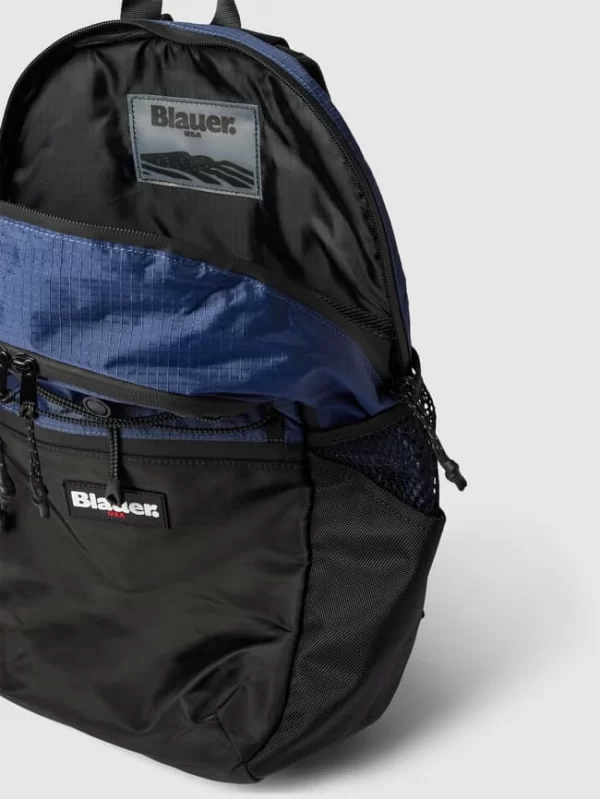 Blauer USA Rucksack Mit Label-Details Modell ‘LIGHT’ – Marineblau 5