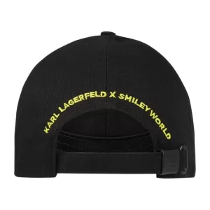 Karl Lagerfeld KARL LAGERFELD X SMILEY® Cap Aus Bio-Baumwolle – Schwarz 6