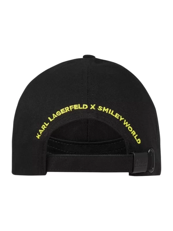 Karl Lagerfeld KARL LAGERFELD X SMILEY® Cap Aus Bio-Baumwolle – Schwarz 3