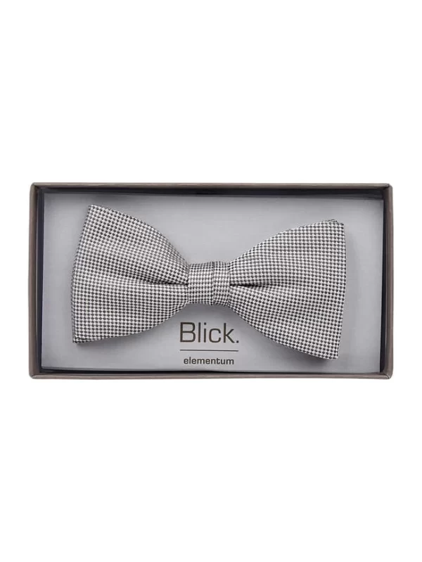 Blick Fliege Aus Reiner Seide – Silber 4