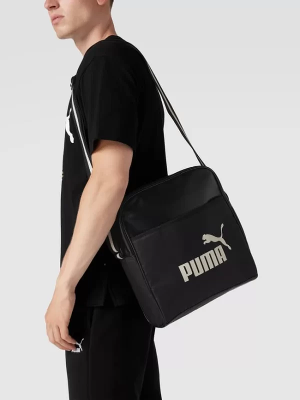 Puma Umhängetasche Mit Label-Print Modell ‘Campus Flight Bag’ – Schwarz 1