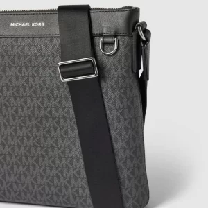 Michael Kors Umhängetasche Mit Allover-Logo – Schwarz 11