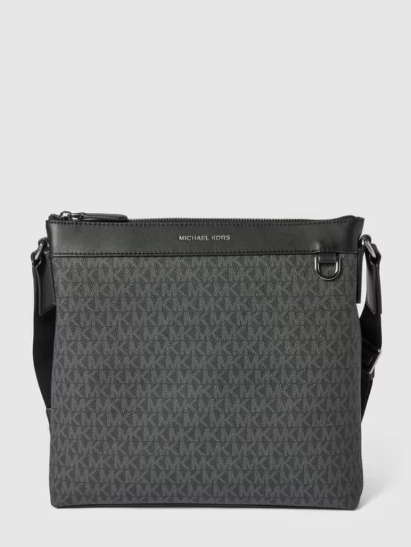 Michael Kors Umhängetasche Mit Allover-Logo – Schwarz 3