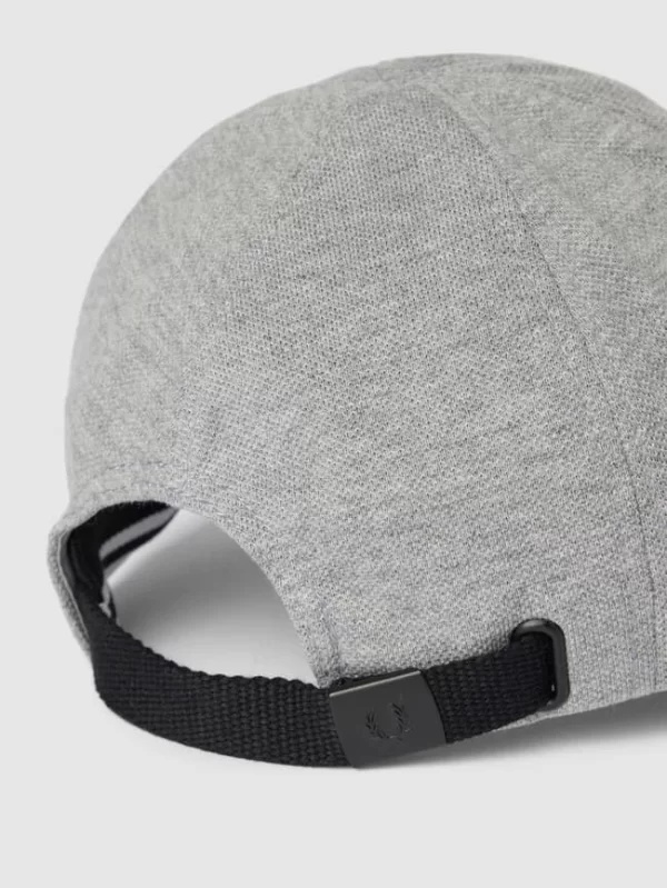 Fred Perry Basecap Mit Logo-Stitching – Hellgrau Meliert 4