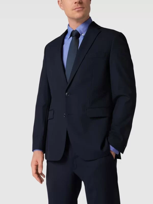 BOSS Krawatte Mit Strukturmuster – Marineblau 1