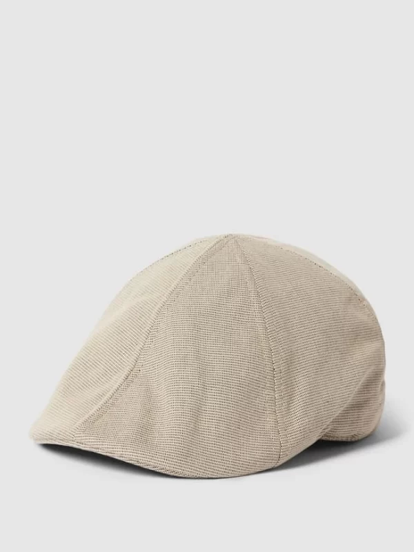 Müller Headwear Schiebermütze Mit Karomuster Modell ‘SCHIEBER’ – Beige 1
