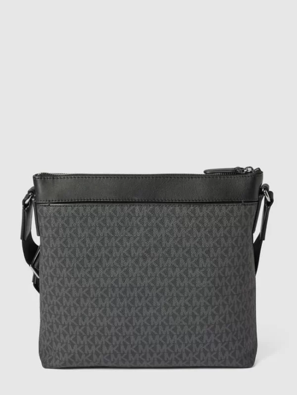 Michael Kors Umhängetasche Mit Allover-Logo – Schwarz 5