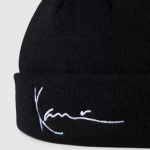 KARL KANI Beanie Mit Label-Stitching – Schwarz 6