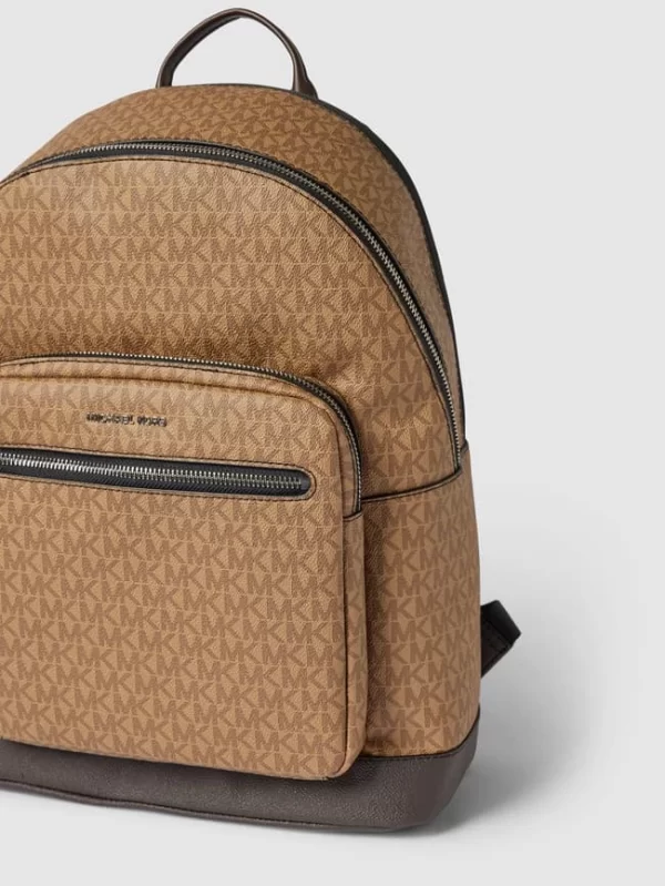 Michael Kors Rucksack Mit Allover-Logo – Beige 4