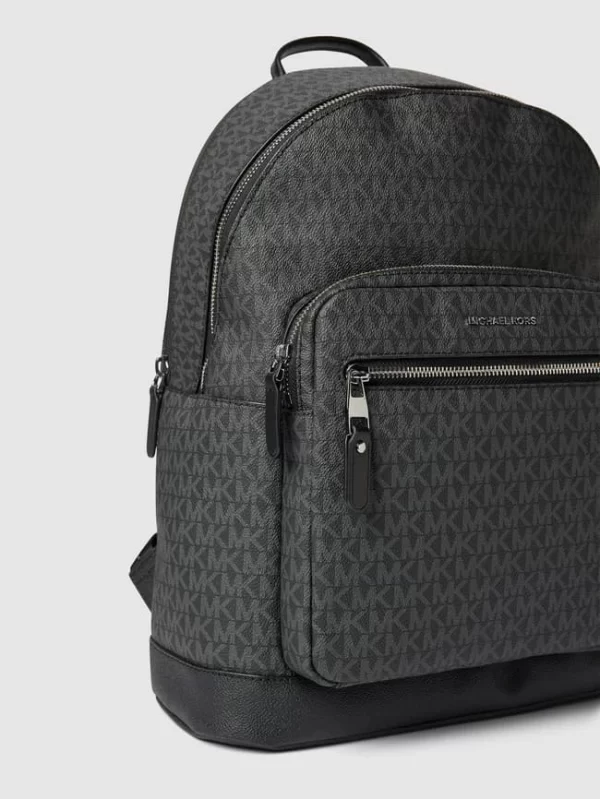 Michael Kors Rucksack Mit Allover-Logo – Schwarz 4