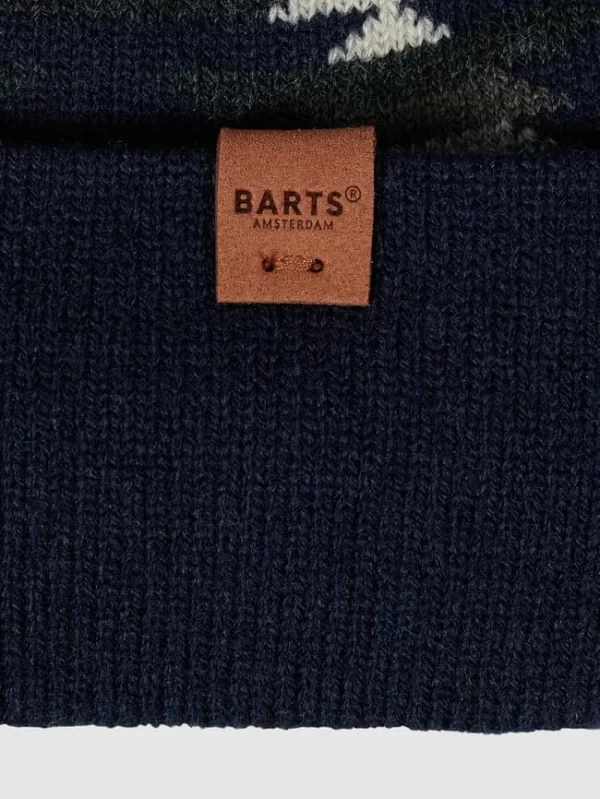 Barts Mütze Mit Allover-Muster Modell ‘Gambell’ – Marineblau 3