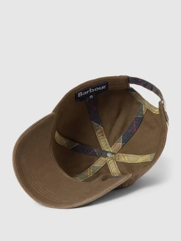 Barbour Basecap Mit Label-Stitching Modell ‘CASCADE’ – Olivgrün 3