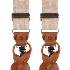 Prince Bowtie Fliege Mit Hosenträgern Im Set – Beige 9