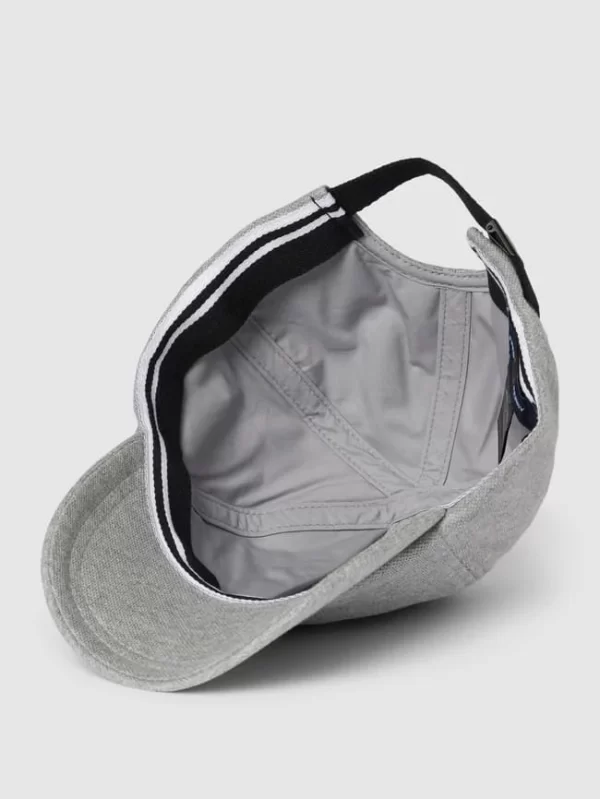 Fred Perry Basecap Mit Logo-Stitching – Hellgrau Meliert 3