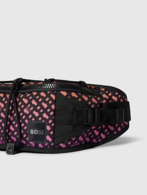 BOSS Bauchtasche Mit Allover-Logo Modell ‘Bumbag’ – BOSS X Khaby 2.0 – Dunkel Orange 4