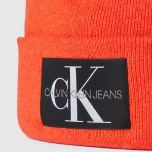 Calvin Klein Jeans Beanie Mit Label-Detail Modell ‘BEANIE’ – Orange 6