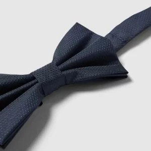 Mango Fliege Mit Strukturmuster – Marineblau 9
