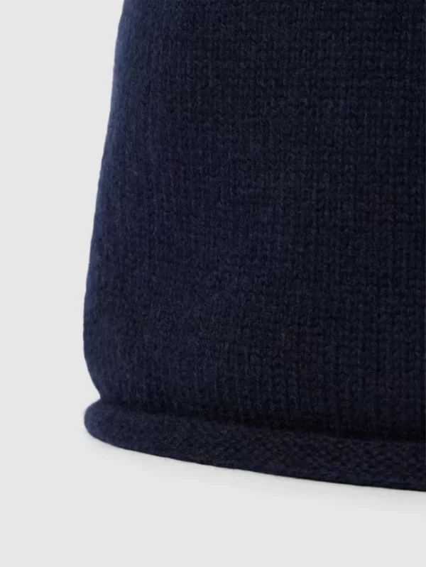 MCNEAL Mütze Aus Woll-Kaschmir-Mix – Marineblau 3