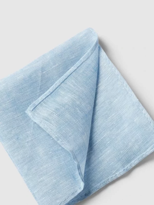 Prince Bowtie Fliege Mit Einstecktuch Im Set – Bleu 4