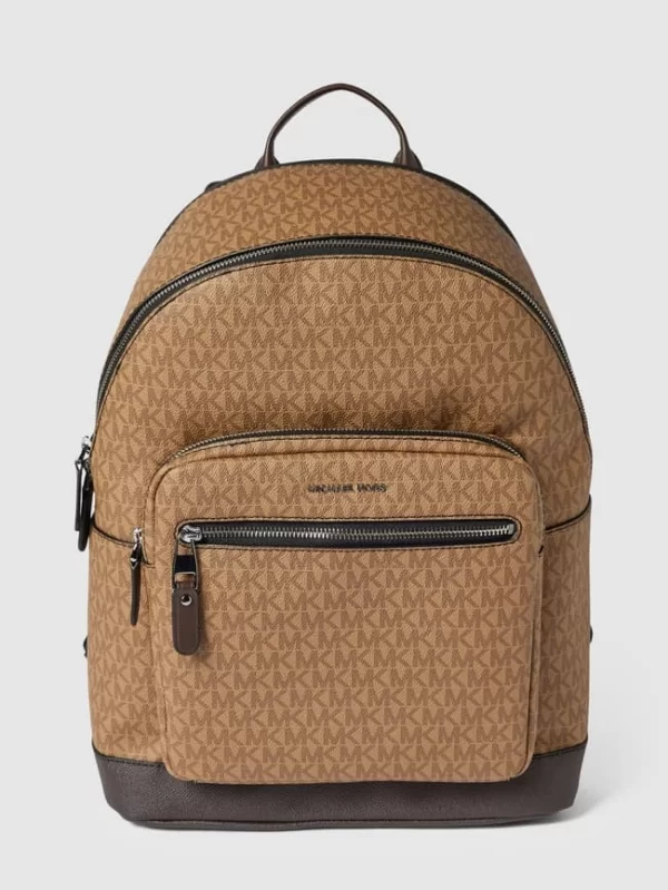 Michael Kors Rucksack Mit Allover-Logo – Beige 3