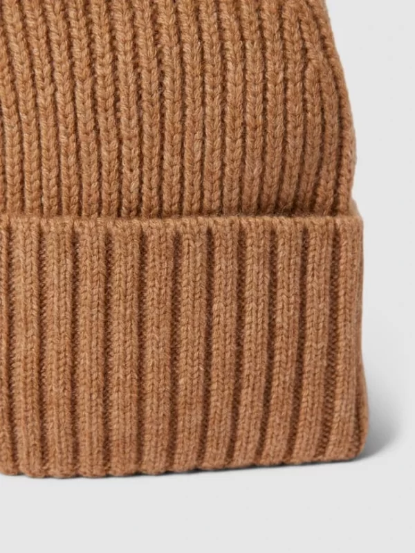 MCNEAL Beanie In Ripp-Optik – Camel Meliert 3