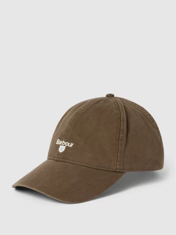 Barbour Basecap Mit Label-Stitching Modell ‘CASCADE’ – Olivgrün 1
