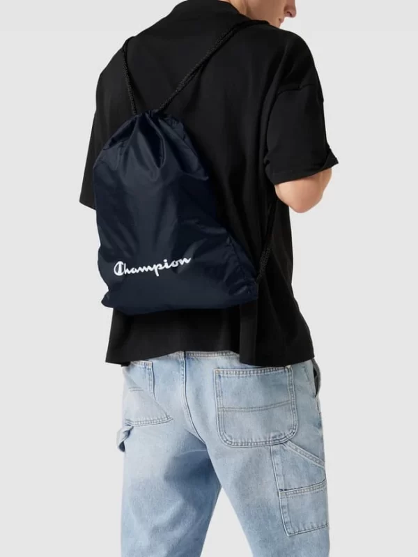 CHAMPION Rucksack Mit Label-Print Modell ‘Satchel’ – Marineblau 1