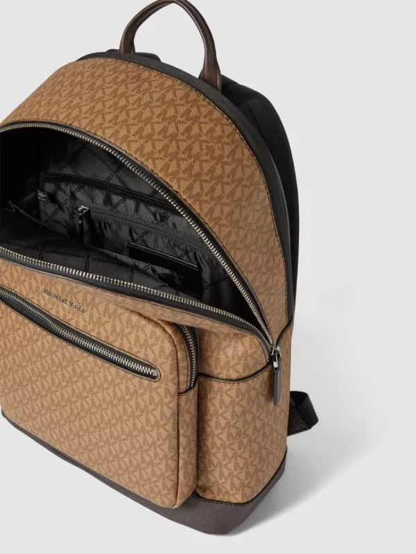 Michael Kors Rucksack Mit Allover-Logo – Beige 5
