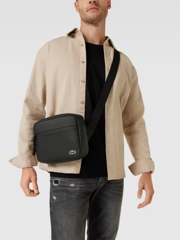 Lacoste Umhängetasche Mit Label-Patch – Schwarz 1